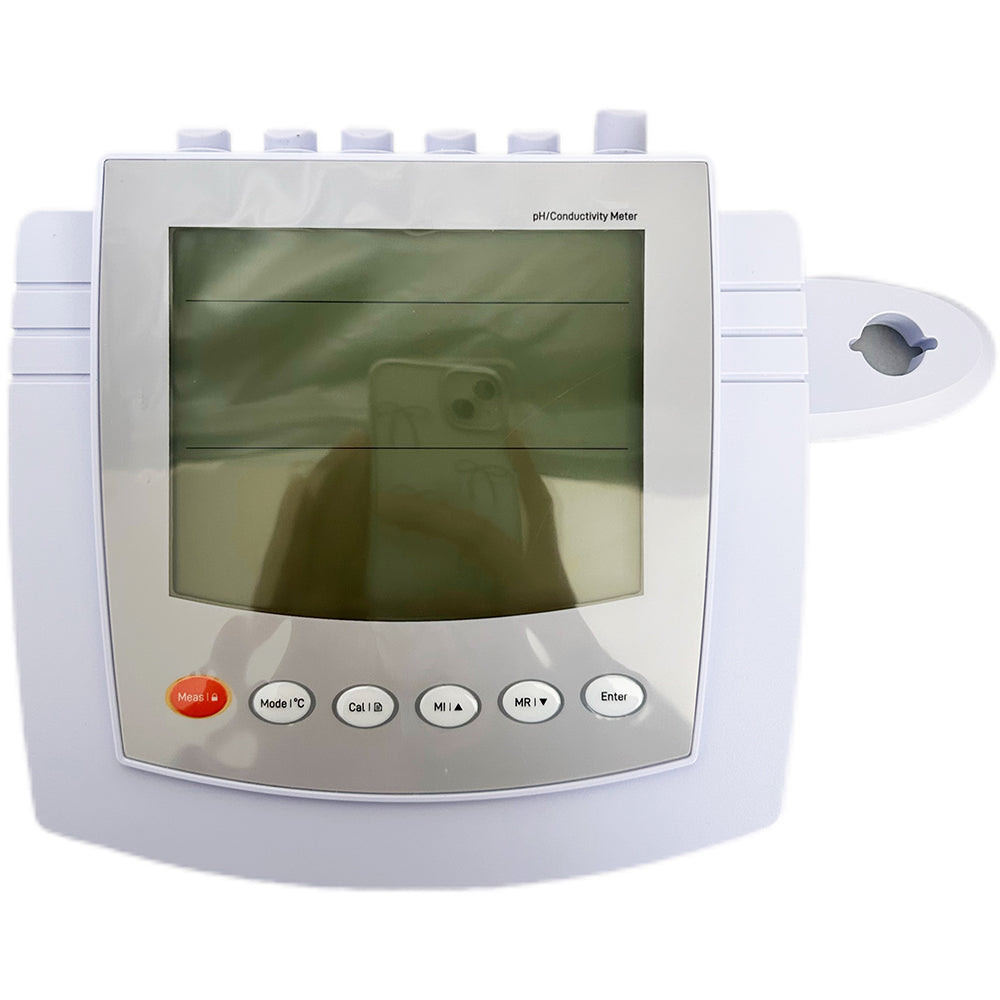 VTSYIQI Multiparameter Water Quality Analyzer Multiparameter Water Quality Meter with Conductivity Standard Solutions Range -2.000 to 20.000 pH Manual/Auto-read Measurement Endpoint Backlit LCD Display for Measuring pH mV Conductivity TDS Temp