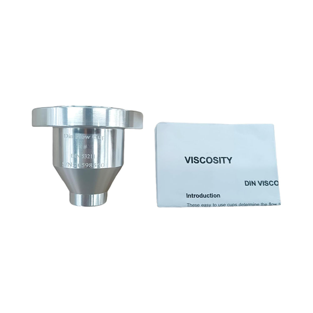 VTSYIQI Din Cup 4 DIN Viscosity Cup with Measuring Range 96-693CSt Hole Diameter 4mm+0.02mm Cup Volume 100±1ml Aluminium Alloy Cup Body Stainless Steel Orifice for Measuring The Viscosity of Inks