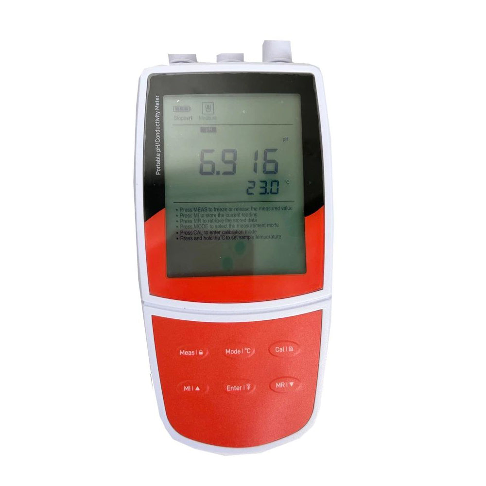 VTSYIQI Portable Multi Parameter Water Quality Meter Portable Water Monitor with Standard Calibration Fluids Range -2.000 to 20.000 pH Resolution 0.001 0.01 0.1 pH Selectable USB Communication Interface Auto-Read Function Stores Up to 500 Data Sets