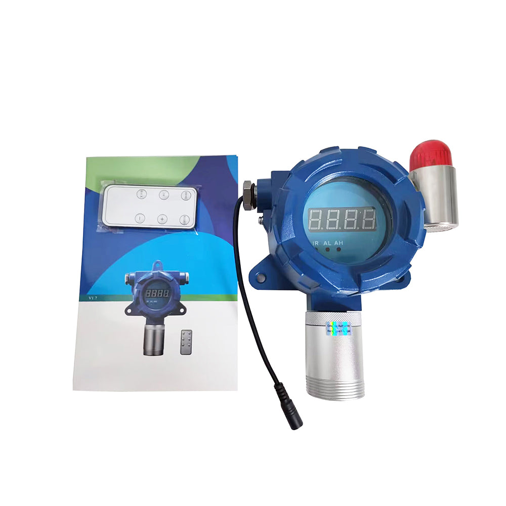 VTSYIQI H2O2 Detector Wall-mounted Hydrogen Peroxide Detector with Detection Principle Electrochemical Principles Measuring Range 0-200PPM Resolution 0.1ppm Standard 4-20mA and RS485 Output
