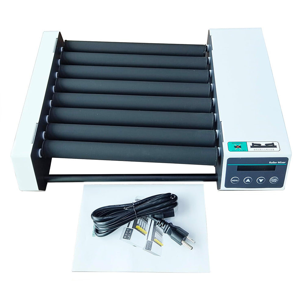 VTSYIQI Digital Roller Mixer 8 Rollers Tube Roller Mixer with Speed Ra