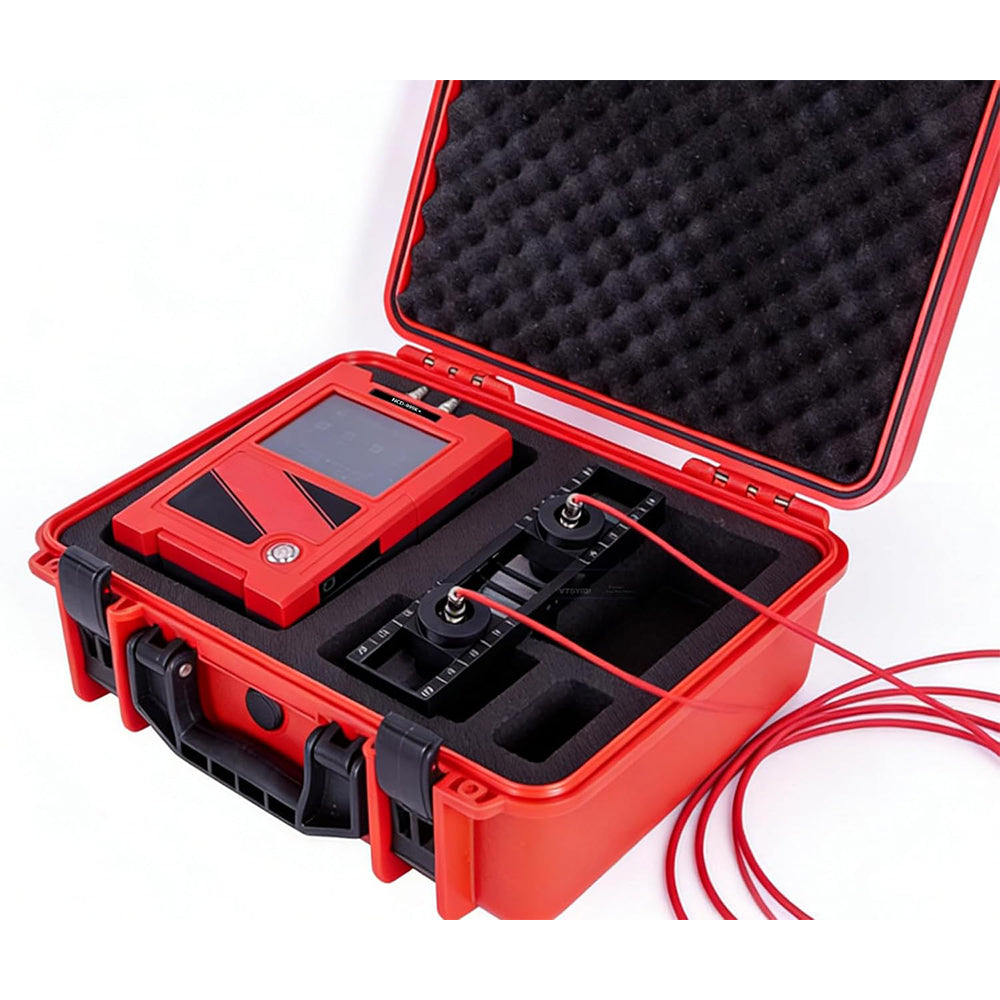 VTSYIQI Digital Concrete Crack Depth Gauge Crack Depth Meter with Crack Depth Testing Range <500mm 25000 Data Storage Data Transmission Interfaces USB and RS232 for Building Maintenance Structural Inspection