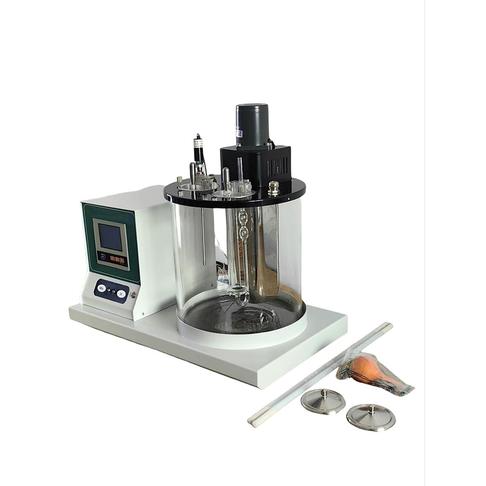 VTSYIQI Kinematic Viscosity Tester Digital Viscometer Constant Temperature Bath Sets with GB/T265-88 Standard Output Power 6W Rotating Speed 1200r/min Mixer Impeller Diameter φ50mm Accuracy ±0.1℃
