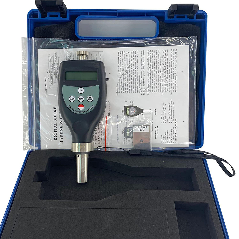 Durometer Testing Rubber VTSYIQI Digital Shore OO Hardness Tester Durometer Soft Rubber Hardnes