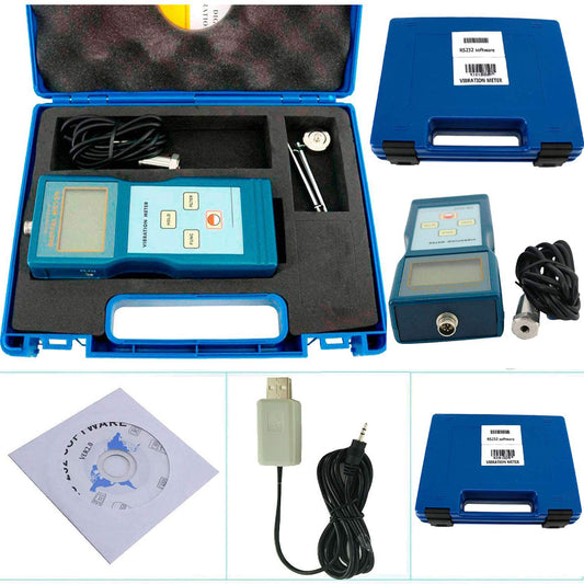 VTSYIQI Vibration Meter Tester Gauge Analyzer Include USB Data Cable Software