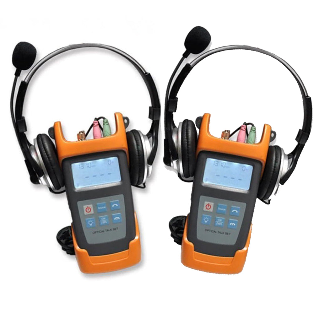 VTSYIQI Handheld Fibre Optic Talk Set Optical Talkset with Dynamic Range(dB) ≥40 Digital Optical Phone Call And Stabilized Light Source Function Wavelength(nm) 1310/1550 Emitter Type FP-LD  for Underground Construction