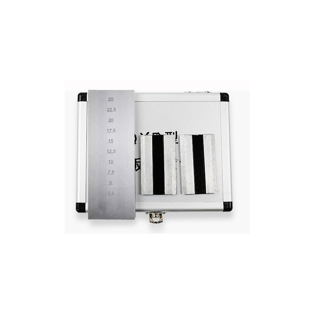 Automatic Grindometer VTSYIQI Double Groove Grindometer 0-25μm Stainless Steel with 2 Scrape