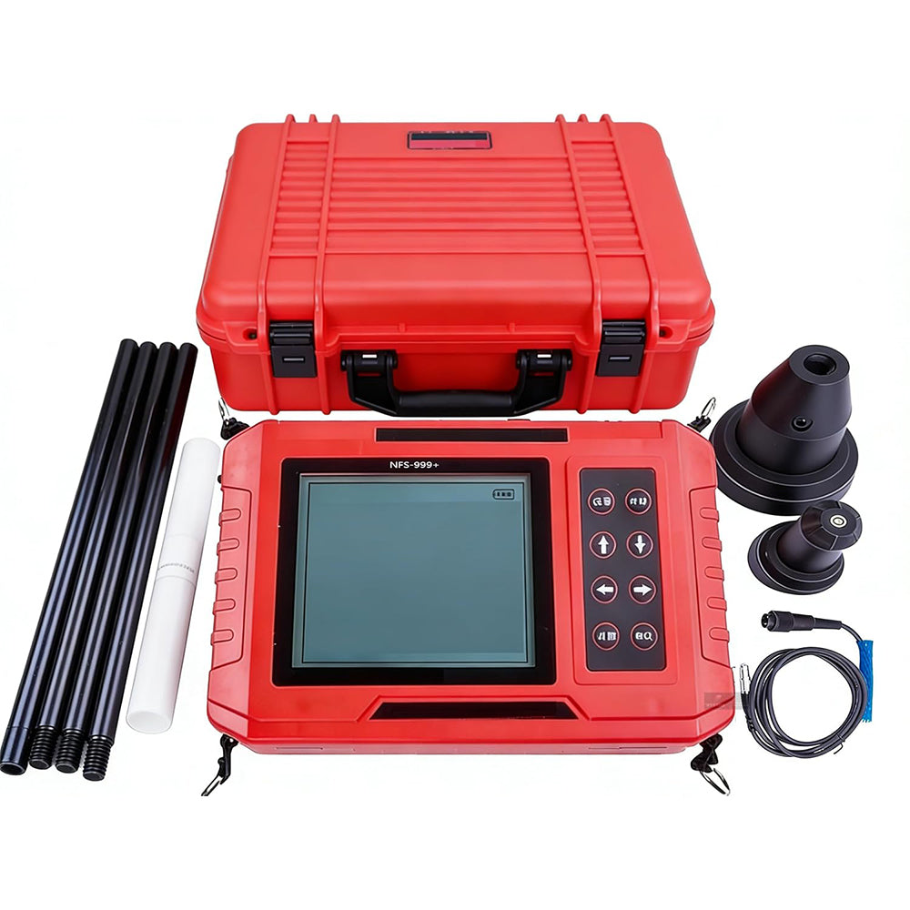 VTSYIQI Floor Slab Thickness Meters NDT Wall Thickness Tester for Measuring the Thickness Of Non-Metallic Plates(Such As Concrete,Rock,Glass,Etc)  with Data Storage Function Thickness Measurement Range 10~1000mm USB Interface