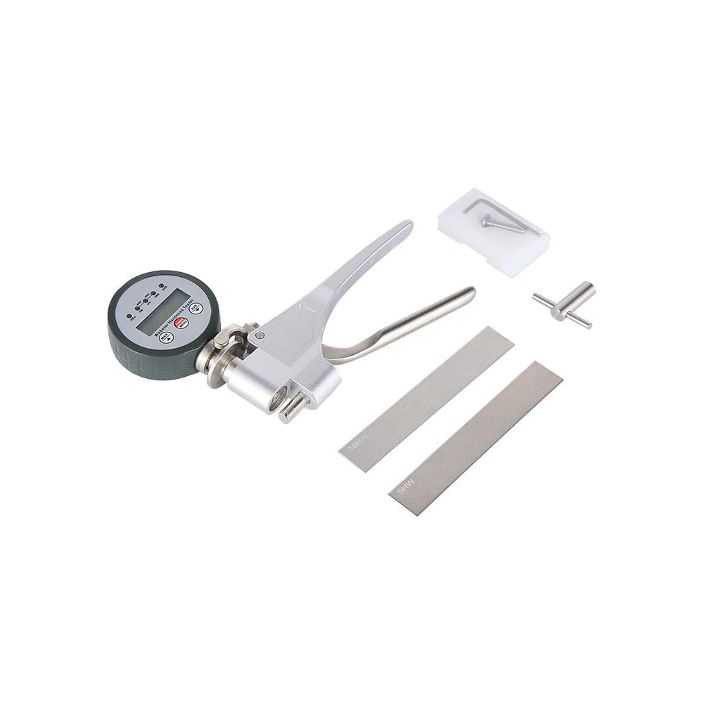 VTSYIQI Webster Durometer Digital Webster Hardness Tester for Aluminum Alloy with Range 0~20HW Hardness Range 25-110HRE/58~131HV Directly Read Display Thick 0.6-6mm Inner Diameter＞10mm