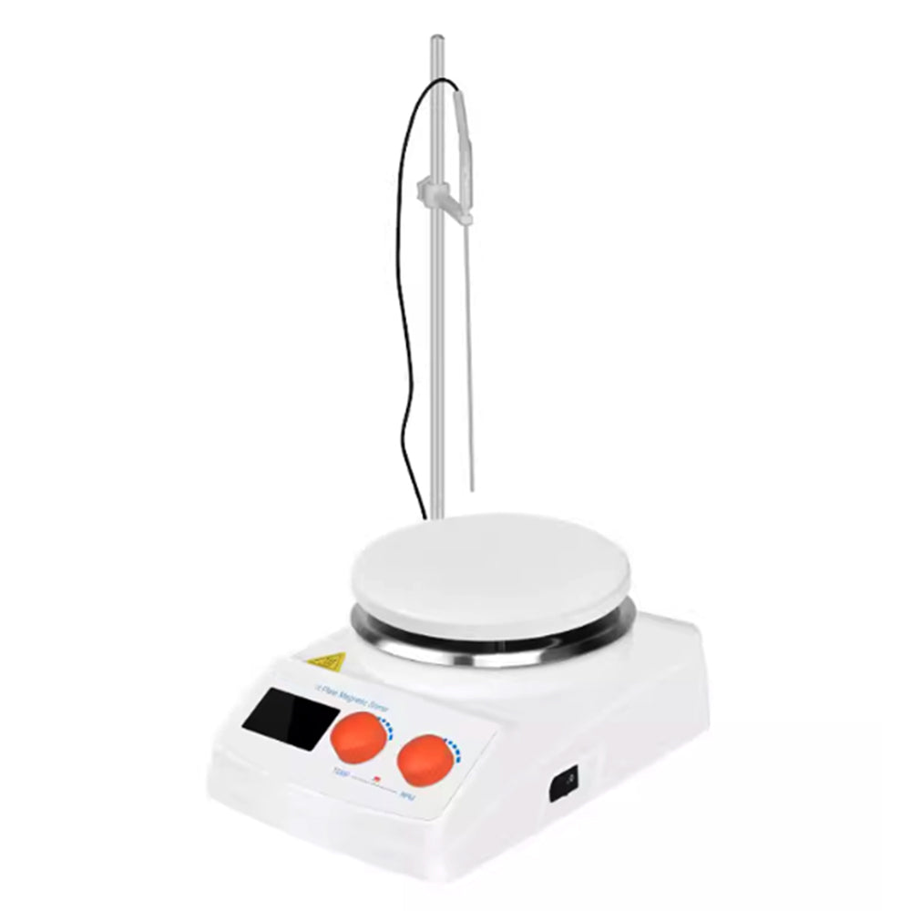 VTSYIQI Heating Magnetic Stirrer High Capacity Magnetic Mixer with 3L Max Capacity with Timer Speed 100-2000rpm 350W Power for Lab Chemical Solution Testing