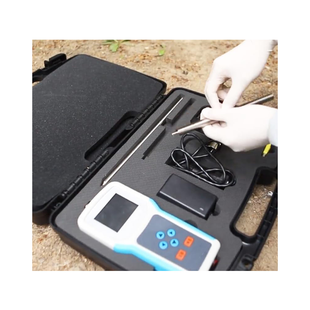 VTSYIQI Soil Penetration Resistance Tester Soil Hardness Firmness Meter with Split Test Probe Measuring Range 0-100kg Comprehensive Accuracy 0.1% F.S Probe Length 30cm Connection Rod Length 20cm