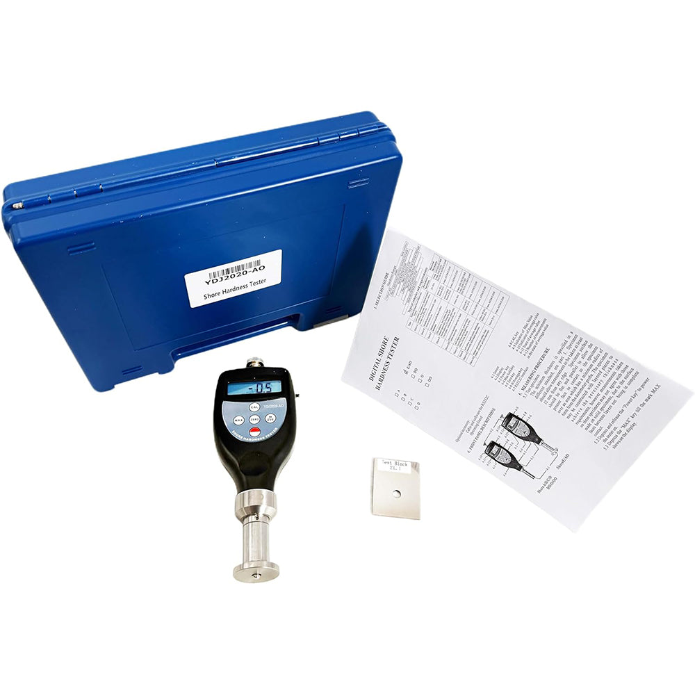 VTSYIQI Shore AO Durometer Shore AO Hardness Meter for Testing Hard Sponge EVA Etc with Measurement Range 10HAO~90HAO Indenter R 2.5 Spherical Radius Resolution 0.1H