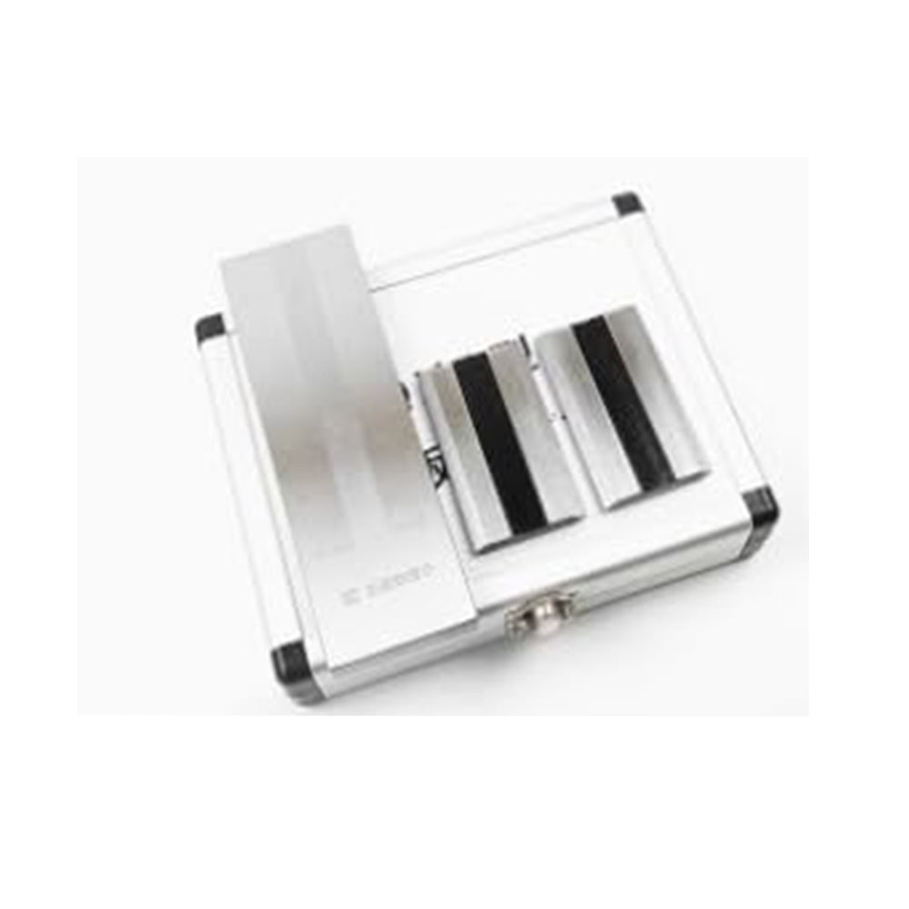 VTSYIQI Fineness Meter Precision Single Groove Grindometer Single Fineness Gauge 0-25μm with 2 Scrapers Measuring Range 0-25μm Indexing Value 2.5μm Notch Inclination 1：4000 Stainless Steel
