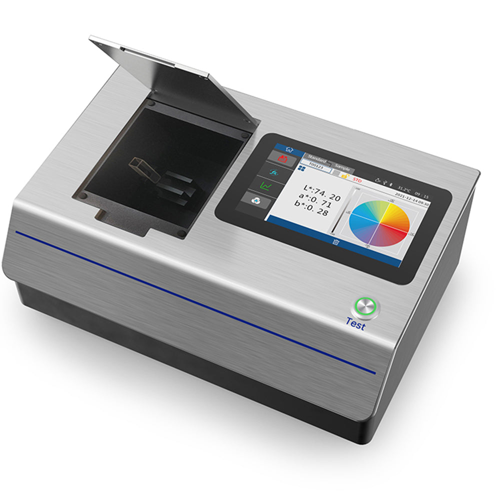 VTSYIQI Digital Liquid Colorimeter Colorimeter Color Difference Tester Meter with Standard Deviation within 0.05% Measuring Aperture Transmission Φ10mm Standard Deviation within 0.05% for Liquid Chromaticity Measurement