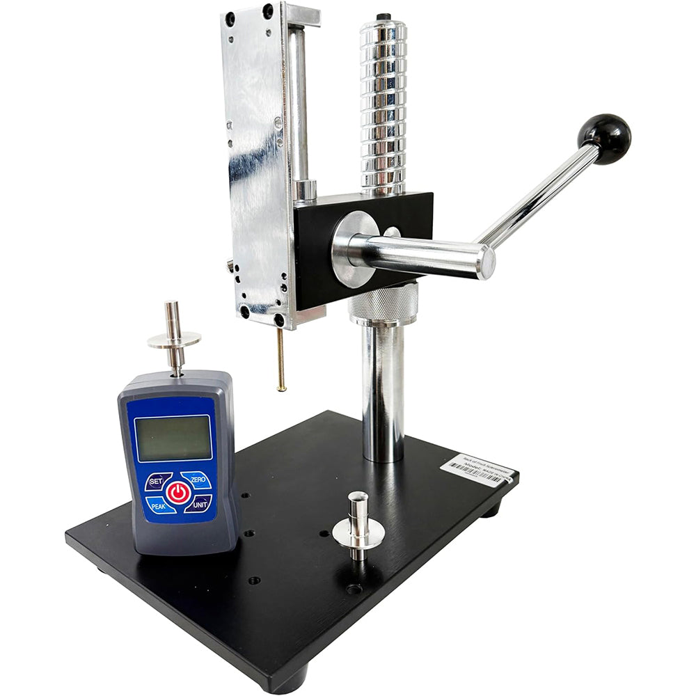 VTSYIQI Digital Fruit Hardness Tester with Hardness Test Stand for Soft and Hard Fruits Hardness Measurement with Range 0.2～15 Kgf/cm2 0.4～30Kgf/cm2 Load Division Value 0.01Kgf/cm2 Pressure Heads Φ11.1mm and Φ7.9mm