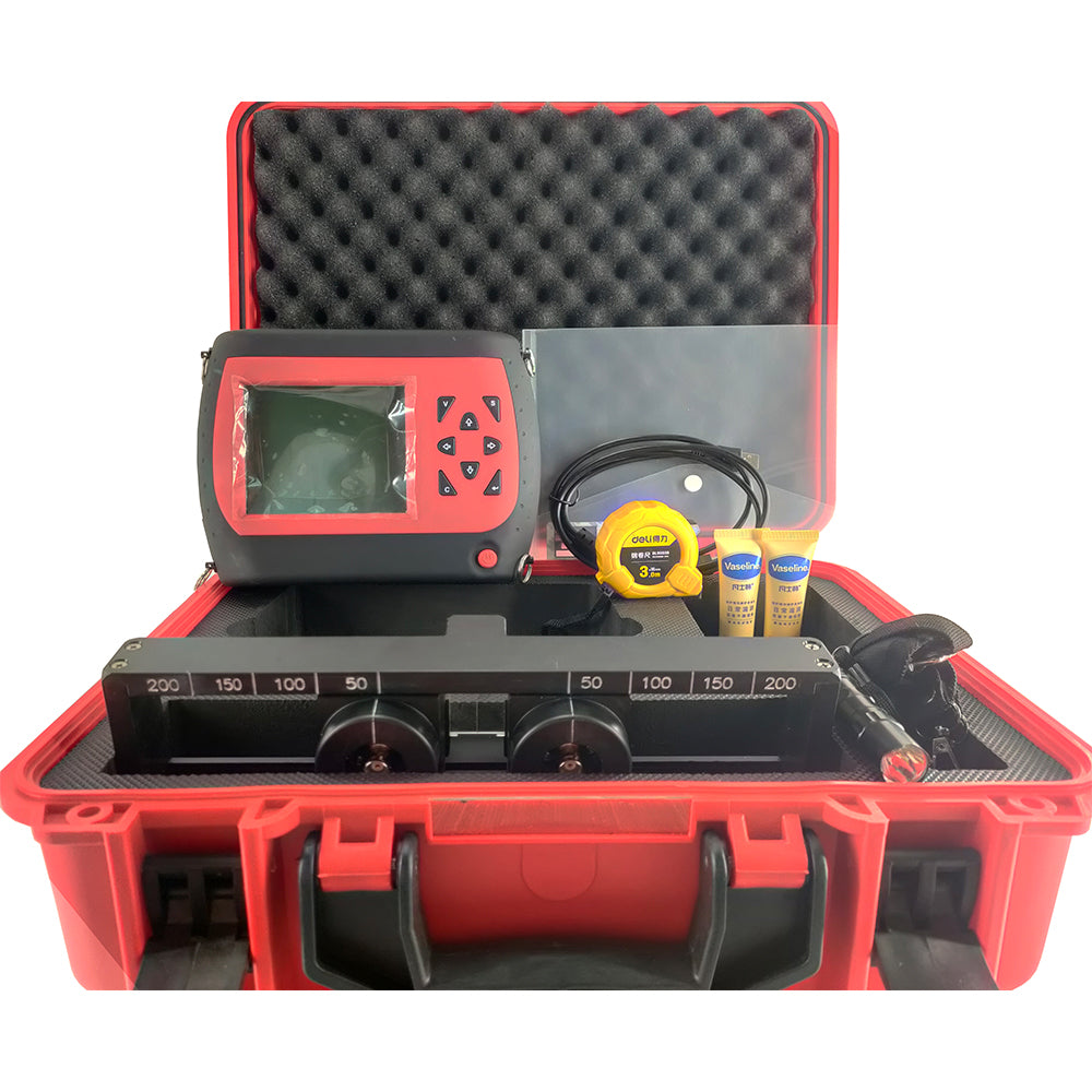 VTSYIQI Concrete Crack Depth Gauge Tester Crack Depth Meter with  Maximum Correction Depth of Damage Layer 35mm Maximum Test Depth of Concrete Cracks ≤500 mm 25000 Data Storage Calibration Ruler for Construction Site Inspection