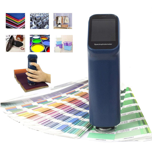 VTSYIQI  Handheld Colorimeters Spectrophotometer with Built in Camera Repeatability 0.06 Touch Screen APP Data Storage APP Color Matching 8MM Aperture