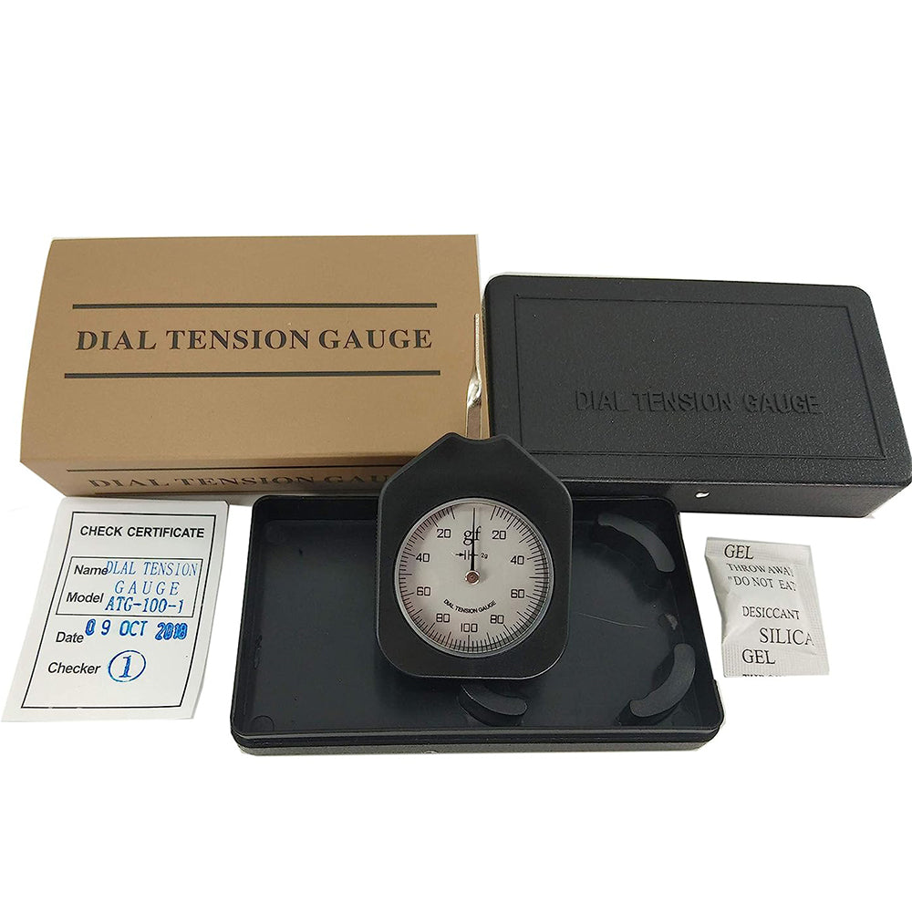 VTSYIQI 100g Gram Tension Meter Dial Tension Gauge with 100g Gram Gaug
