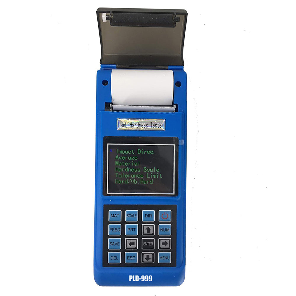 VTSYIQI Leeb Hardness Tester Meter Metal Durometer with G Type Impact Device Built in Thermal Printer for Large Thick Heavy and Rough Surface Steel