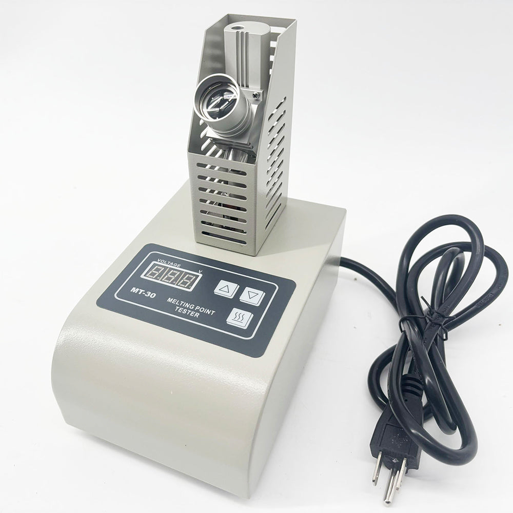 VTSYIQI Melting Point Equipment Melting Point Tester with Test Range (50-300)°C Accuracy ±1.0℃ Ambient Temperature (15-35)°C Three Samples Can be Tested Simultaneously  for Test The Melting Point of Reagents Fragrances Dyes