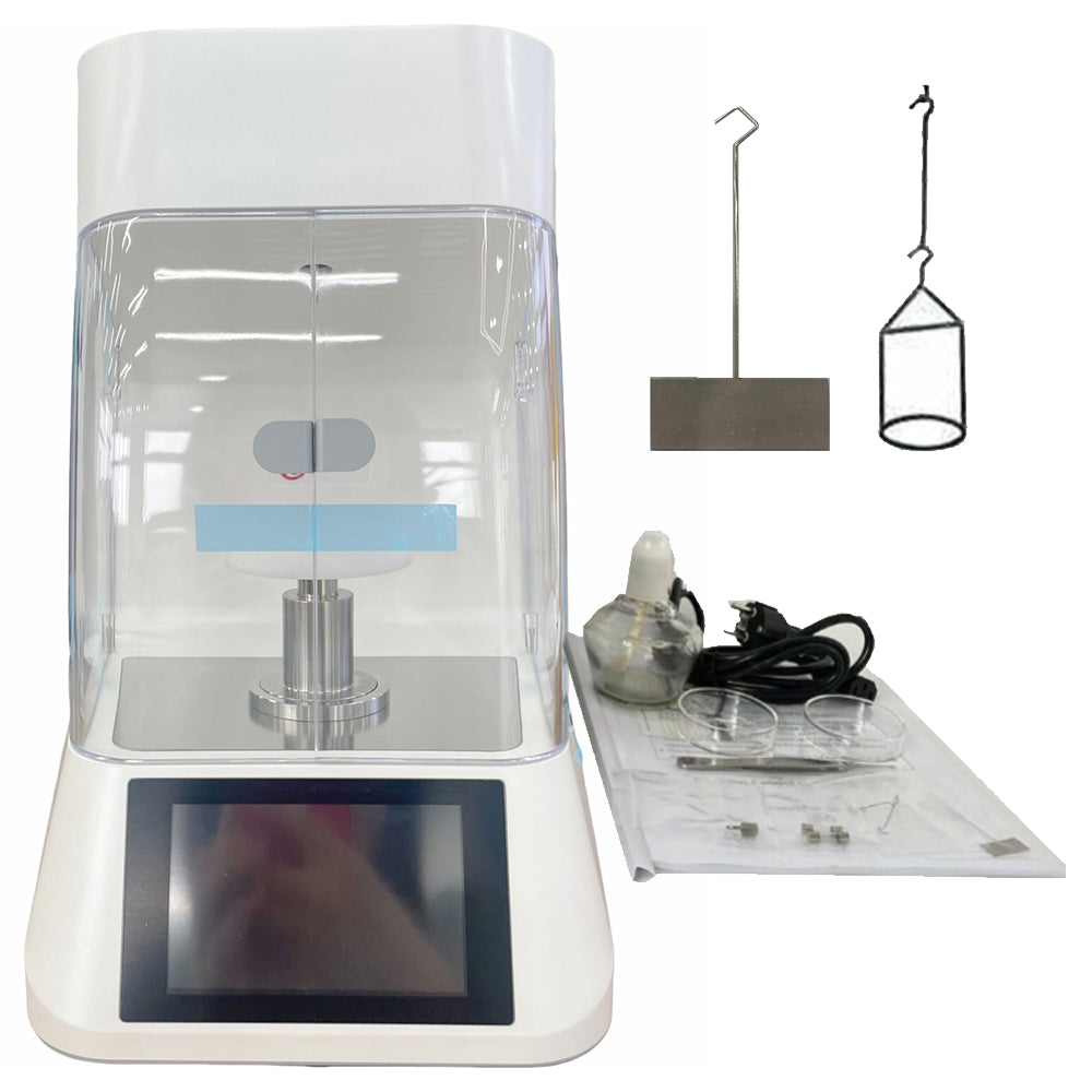 VTSYIQI Medidor Automático De Tensión Superficial Medidor De Tensión Superficial Líquida Con Anillo De Platino Método De Placa De Platino Precisión 0,01 mM/m Rango 0 a 1000 mN/m Para Tinta De Impresión Tinta Pintura Al óleo Agente De Limpieza Industria