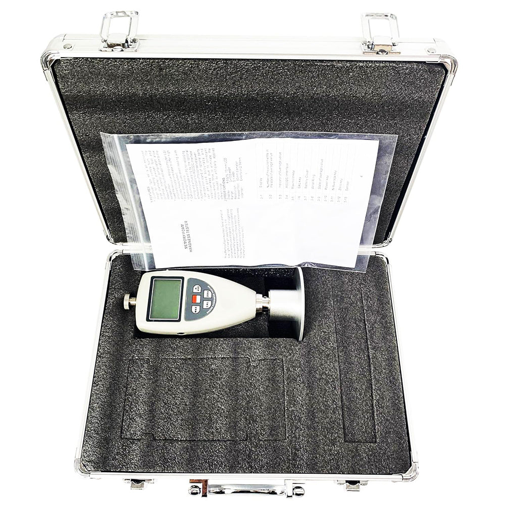 VTSYIQI Shore MF Hardness Tester Memory Foam Durometer with Measurement Range 10 to 90HMF Resolution 0.1HMF for Measure the Hardness of Memory Sponges