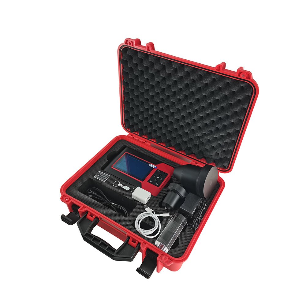 VTSYIQI Floor Slab Thickness Gauge Meter Concrete Floor Thickness Meter with Thickness Measurement Range 40mm ~ 1000mm  Data Storage Function Data Transmission Mode USB for Measuring The Thickness of Nonmetallic Plate