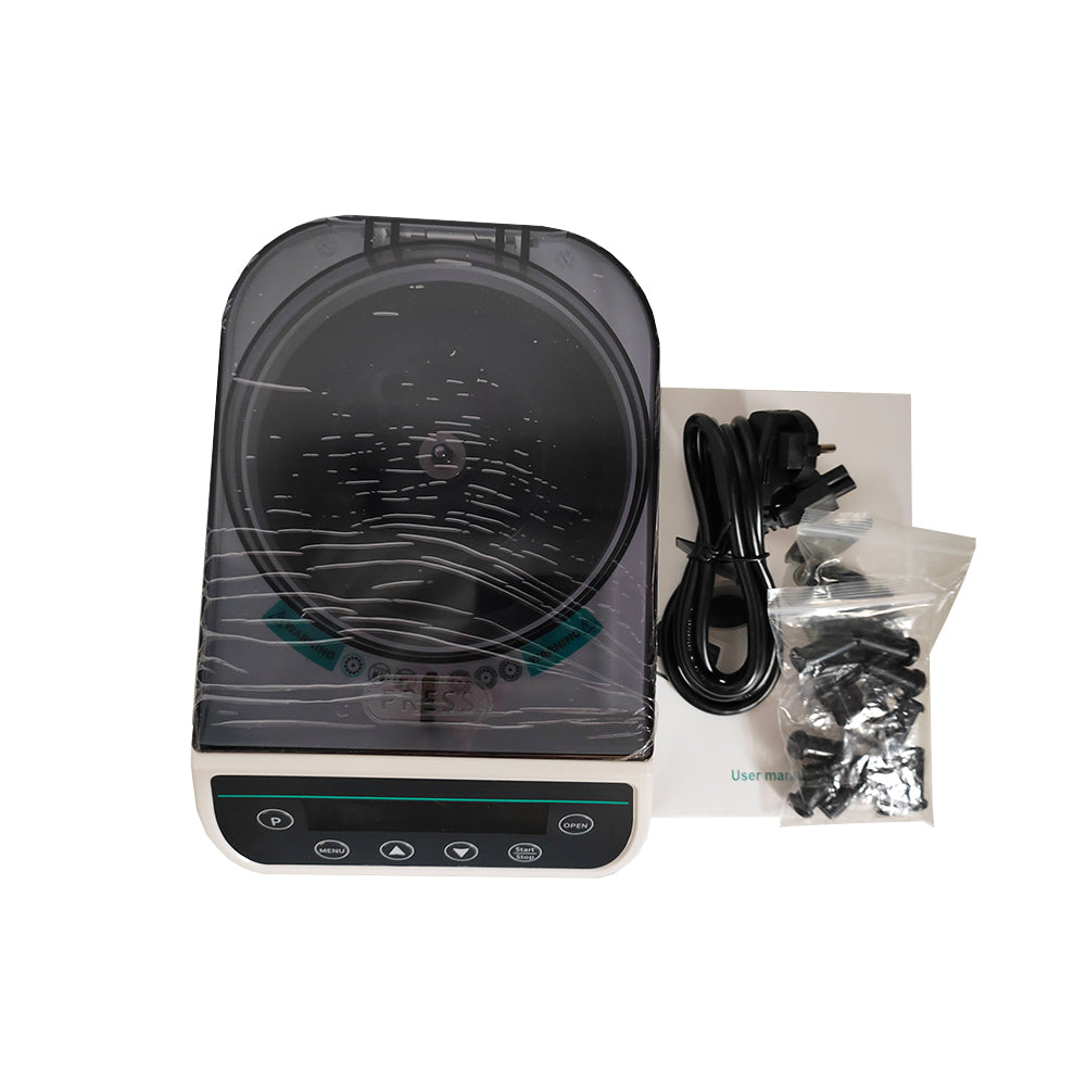 VTSYIQI Digital High Speed Centrifuge Microcentrifuge Centrifuge Machine with Max Relative Centrifuge Force 14104xg Rotation Speed 1000-14500rpm±5% Rotor Capacity 0.2/0.5/1.5/2.0ml Centrifuge Tube*12 /0.5/1ml Micro Blood Tube*12