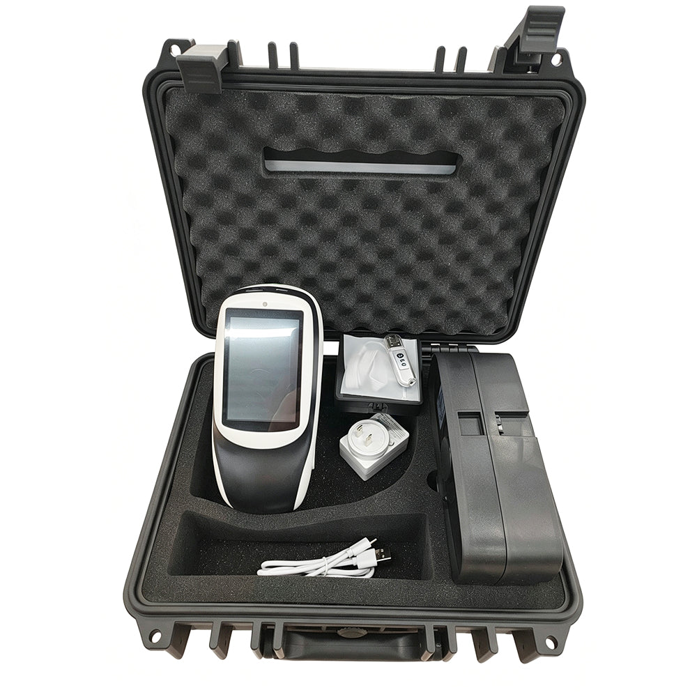VTSYIQI Multi-Angle Spectrophotometer 25°45°110° Three Angles Spectrophotometer Spectal Colorimeters with Measuring Aperture Φ12mm for Marble Photometer Complex Color Test