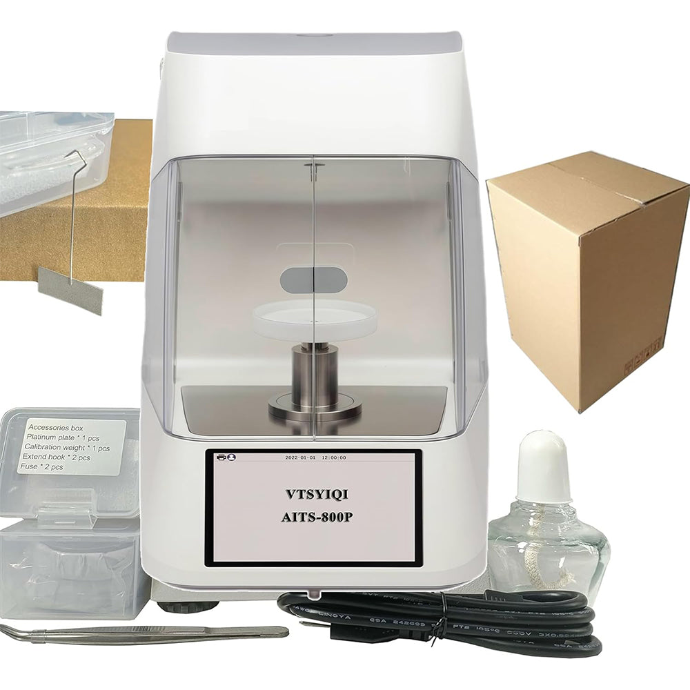 VTSYIQI Surface Tnsiometer Liquid Surface Tension Meter with Platinum Plate Accuracy 0.1mN/m Automatic Lifting Measurement Test Range 0 to 1000mN/m For Cooling Lubricant Surface Tension Test