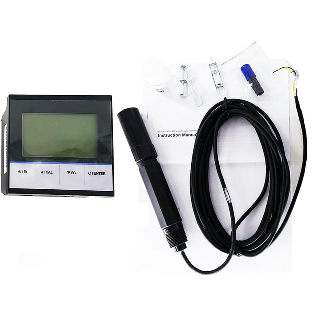 VTSYIQI Online Dissolved Oxygen Controller Dissolved Oxygen Meter for Monitoring Dissolved Oxygen Concentration and % Saturation in Water with DO Electrolyte Solution DO Range 0.00 to 20.00 mg/L 4 to 20 mA Output