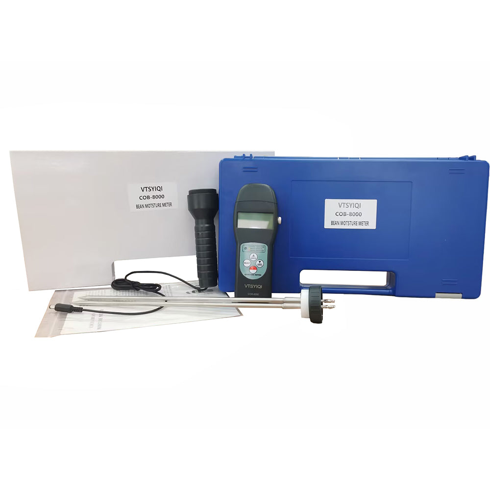 VTSYIQI Digital Cocoa Bean Moisture Meter Tester Cocoa Bean Humidity Tester with Range 7~30% for Cocoa Bean Water Measurement LCD