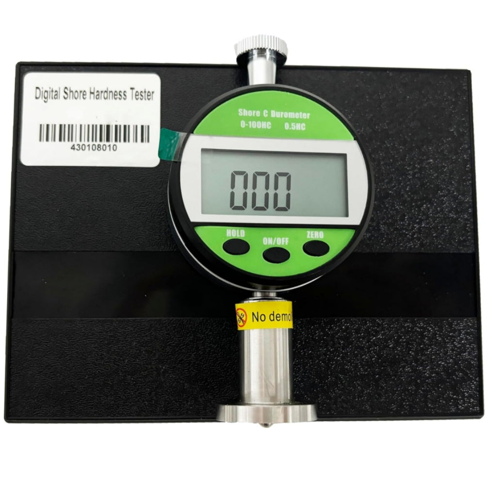 VTSYIQI Shore C Durometer Digital Shore C Hardness Tester Meter with Measuring Value 0 To 100HC Needle Stroke 2.5mm Needle Head Size SR2.5mm for Testing Rubber Plastic Microporous Material,Etc