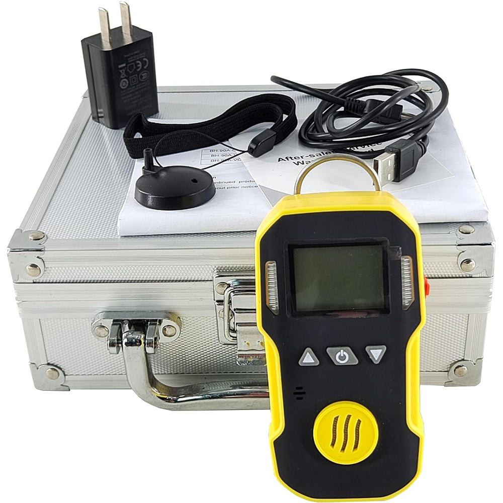 VTSYIQI VOC Detector VOC Gas Leak Detector with Measuring Range 0 to 100ppm Resolution 1ppm High Concentration Protection Visual and Audible Alarm for Combustible Gas