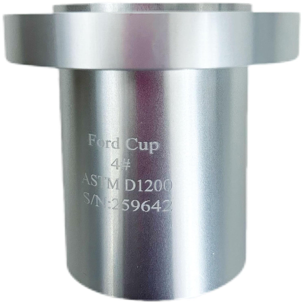 VTSYIQI Ford Viscosity Cup NO.4 Ford Viscosity Flow Cup with High Quality Aluminum Cup Measuring Range 70-370 Hole Diameter 4.10 mm CST Outflow Time 20-105 sec