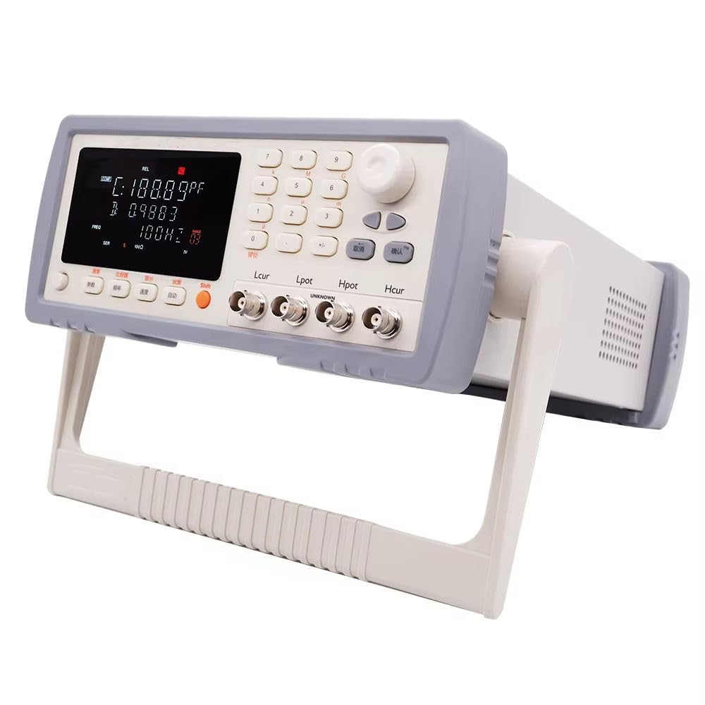 VTSYIQI Digital Benchtop LCR Meter Bridge Inductance Capacitance Resistance Measurement Meter with Accuracy 0.2% Parameters L,C,R,Z,D,Q,θ(deg),θ(rad) Test Speed 2t/s,5t/s Frequency 100Hz 120Hz 1kHz 10kHz