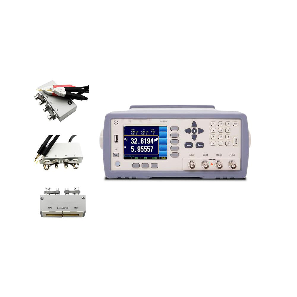 VTSYIQI Precision LCR Bridge Tester Benchtop LCR Meter with Continuous Frequency 10Hz～300kHz Resolution 0.001Hz RS232/RS485/USB/Handler Interfaces Comparator Mode SEQ/ABS/PER Protocol SCPI and Modbus