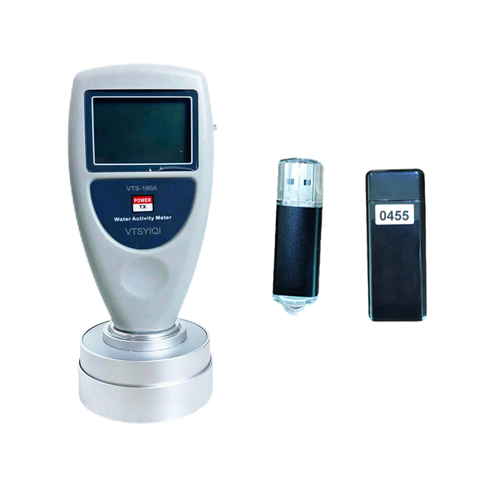 VTSYIQI Medidor Digital De Actividad Del Agua Medidor Portátil De Actividad De Agua Con Adaptador De Datos Bluetooth y Software Rango 0 a 1,0aw Precisión 0,02aw Para Granos Frutas Verduras Panes Galletas Tortas Alimentos Inflados