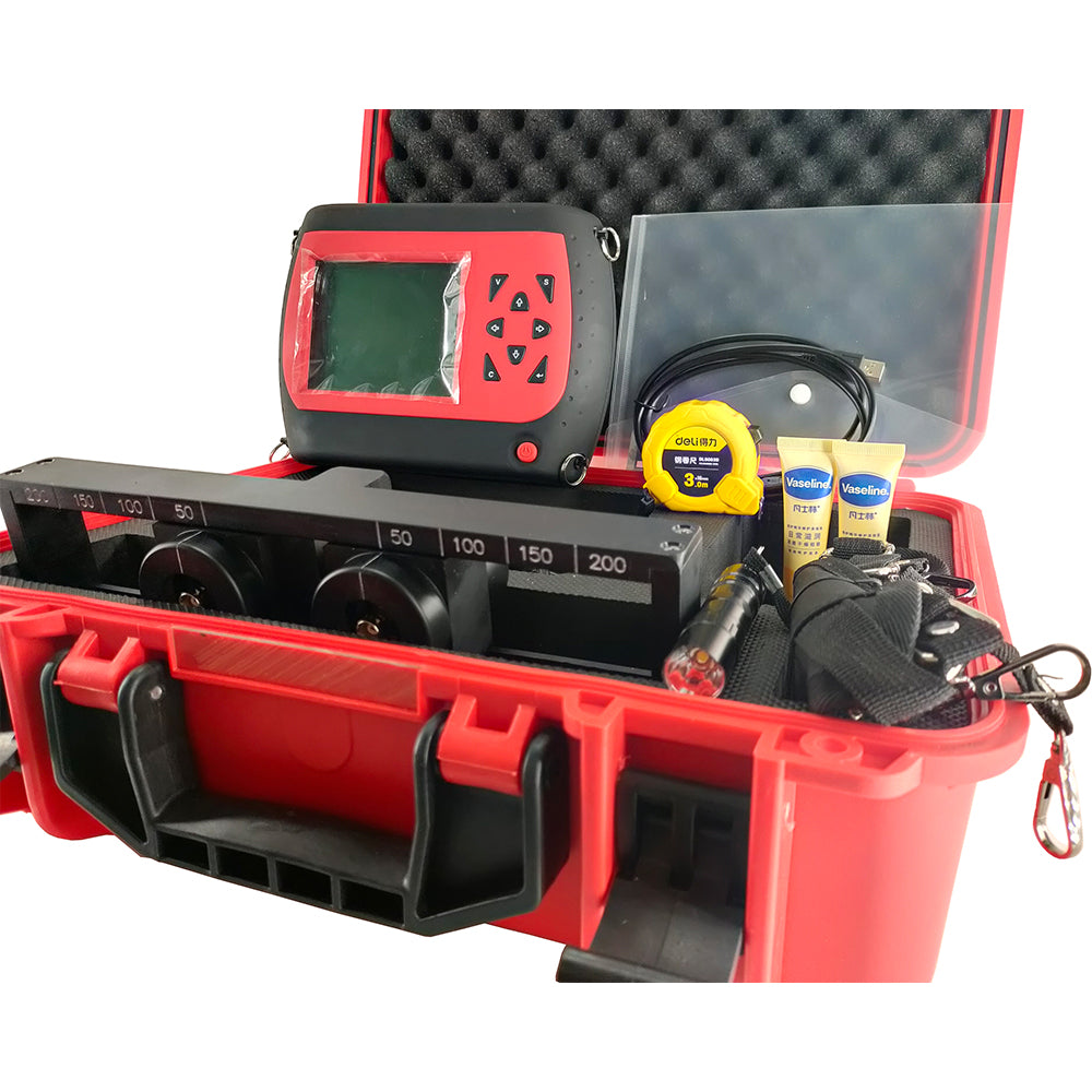 VTSYIQI Concrete Crack Depth Gauge Concrete Crack Depth Detector Gauge Tester with Calibration Ruler Maximum Test Depth of Concrete Cracks ≤500 mm 25000 Data Storage USB Data Transmission Interface