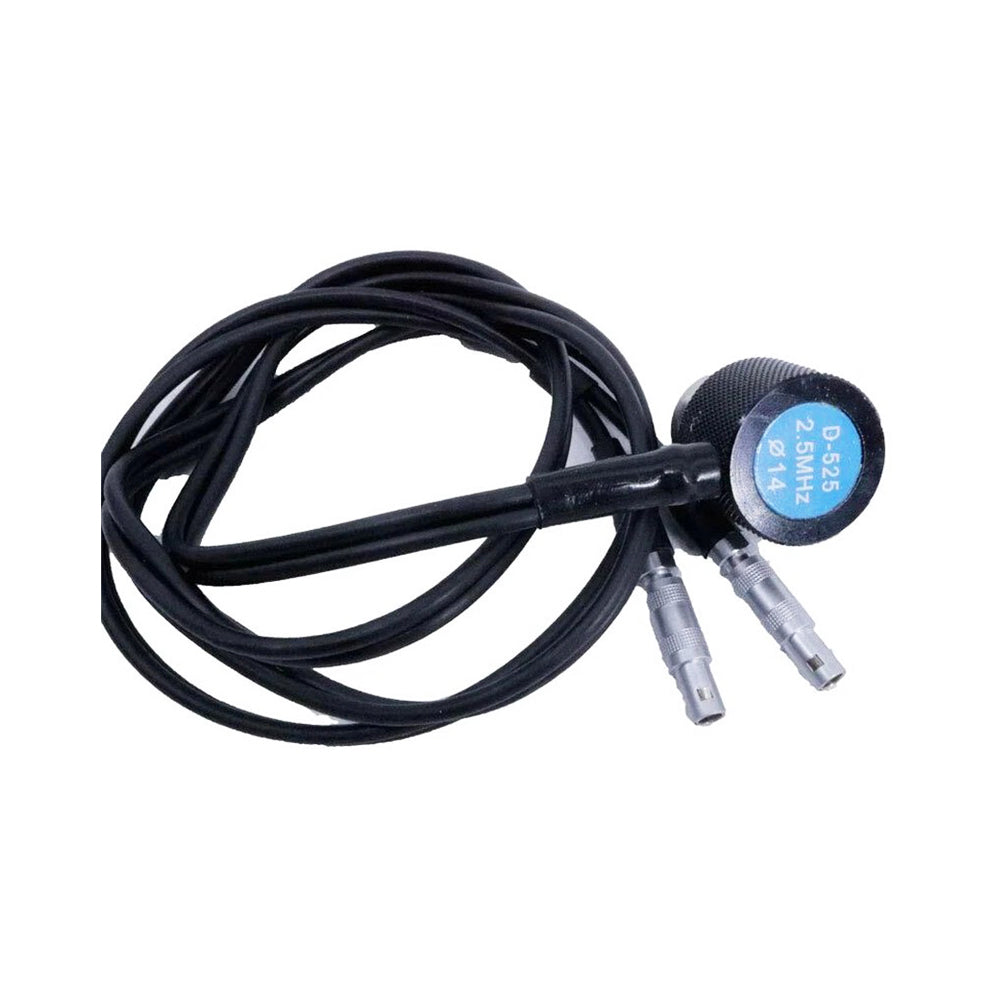 VTSYIQI Ultrasonic Thickness Gauge Transducer 14mm 2.5MHz Coarse Grain Probe N02 with Minimum Pipe Diameter Φ20mm Measuring Range 3-300mm for MT150/160/180/190/200/600/660 Digital Ultrasonic Thickness Gauge