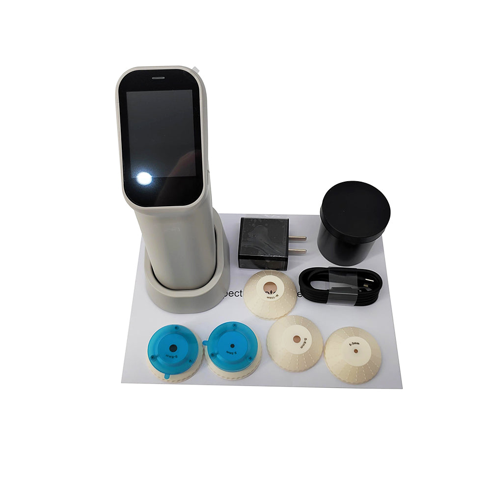 VTSYIQI Multi Caliber Color Meter Color Analyzer Colorimeter with D/8 SCI Measurement Structure ΔE*ab≤ 0.03 Display Accuracy 0.01 Intelligent Automatic Calibration Software Support Andriod iOS Windows