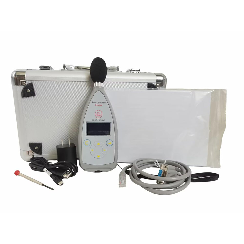 VTSYIQI Class 2 Integrating Sound Level Meter Advanced Sound Level Analyzer with Time Weighting F S I Peak Range 20Hz-12.5kHz 30dB(A)-130dB(A) Integrating 8000 Groups Mass Storage IEC61672-2002