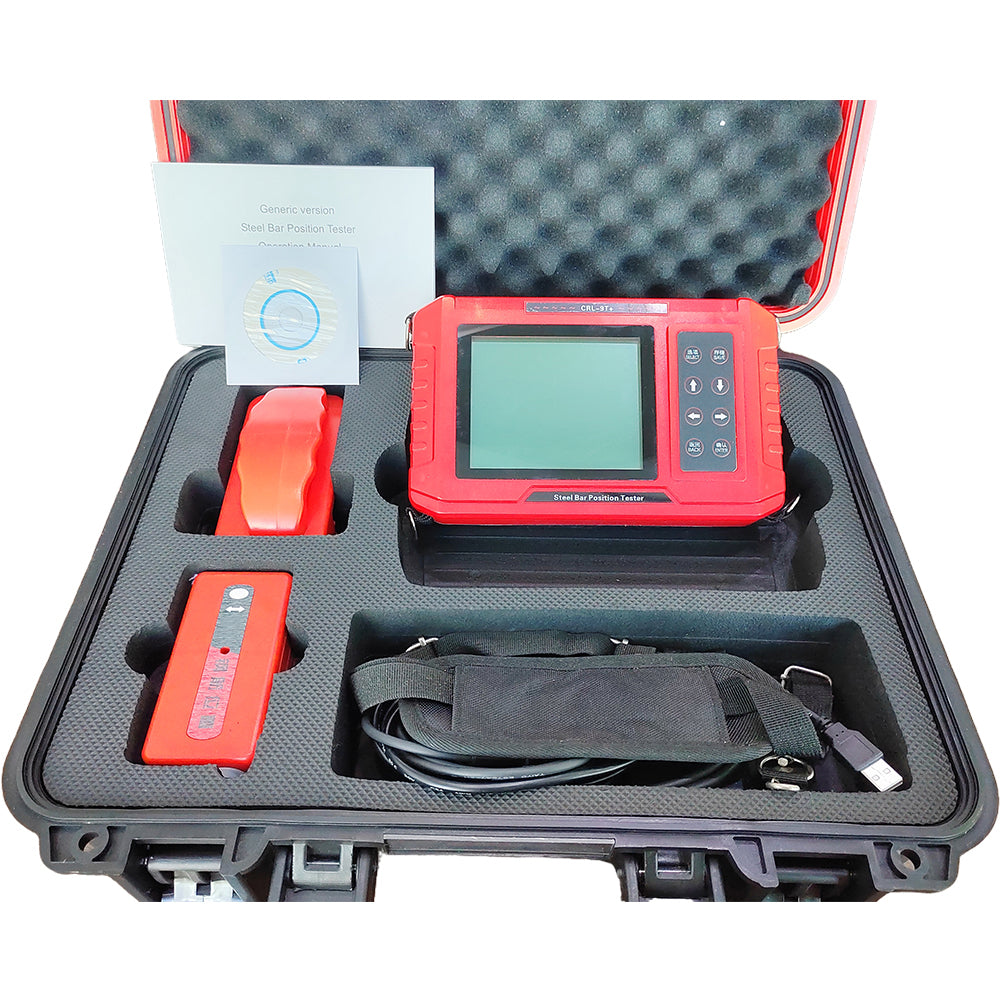VTSYIQI Digital Rebar Finder Concrete Rebar Scanner for Rebar Diameter Spacing with Steel Bar Diameter Ф6mm-Ф50mm Diameter Nominal Scale Range Ф6mm～Ф32mm USB Interface