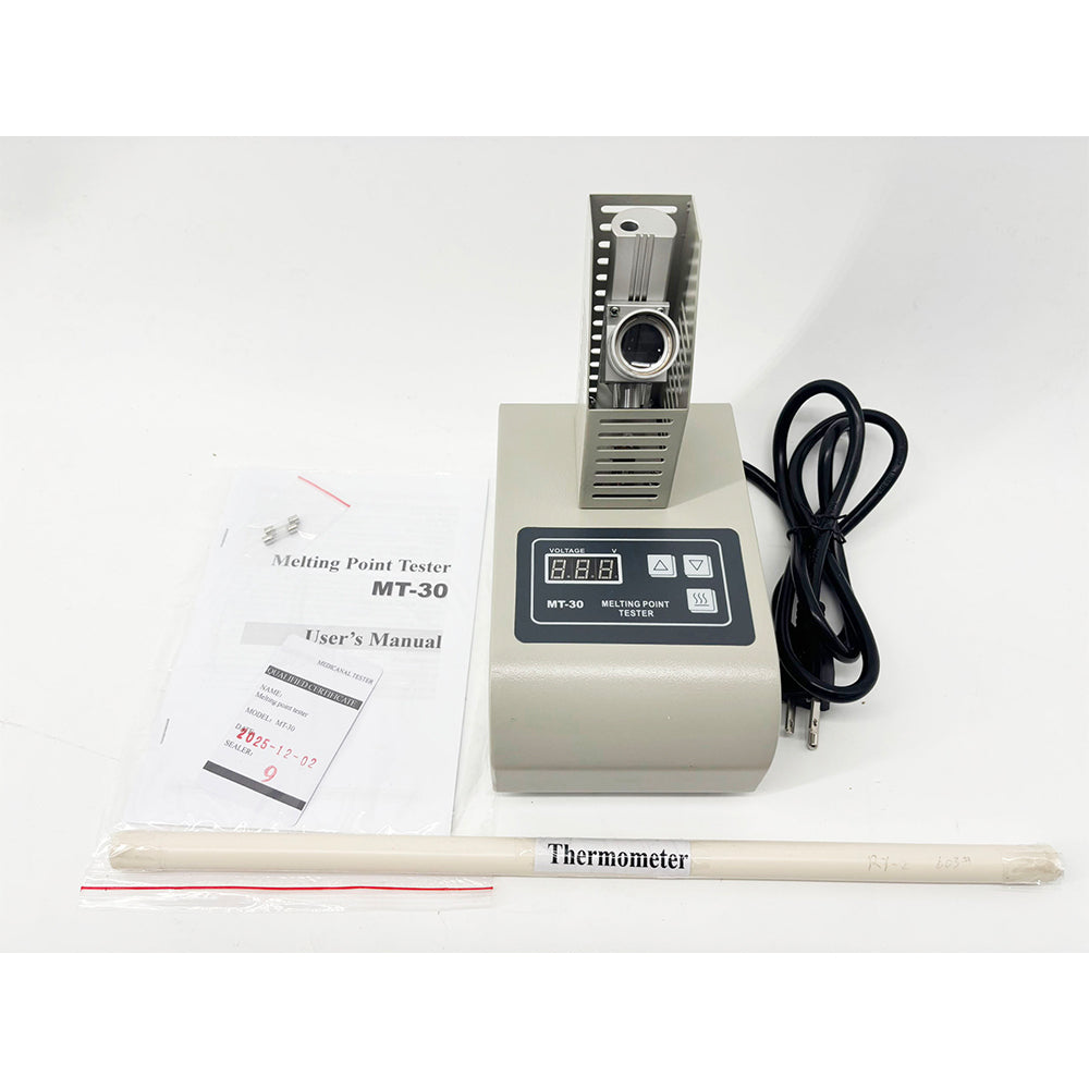 VTSYIQI Melting Point Tester Melting Point Device with  Accuracy ±1.0℃ Melting Point Test Range (50-300)°C Ambient Temperature (15-35)°C for Test the Melting Point of Reagents Fragrances Dyes and Other Organic Crystalline Substances