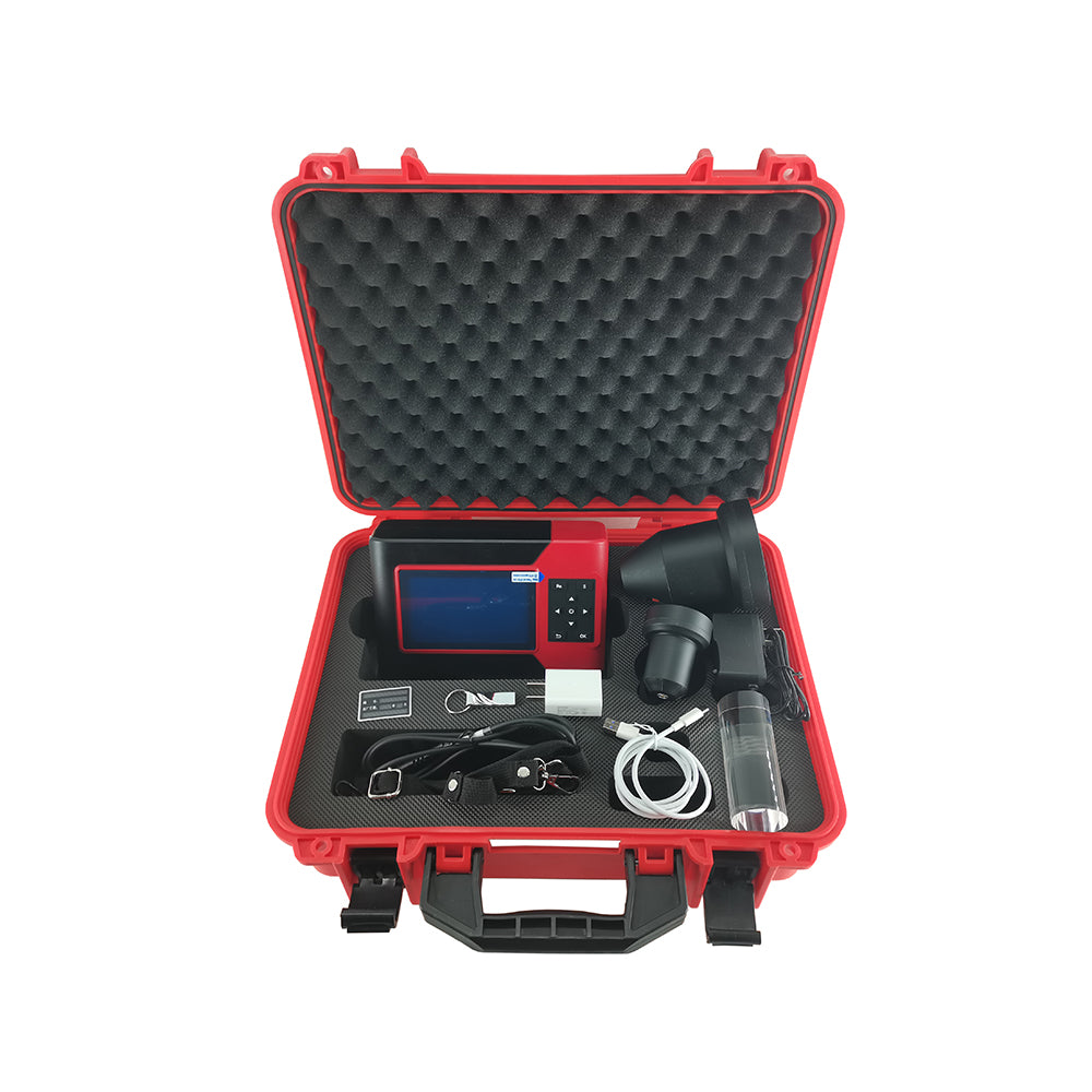 VTSYIQI Digital Metal Concrete Floor Slab Thickness Detector Gauge with Thickness Measurement Range 40mm ~ 1000mm Test Accuracy (mm)  40 ~ 400 ±1; 401～800 ±2; 801 ~ 1000 ±3 Data Storage Function Data Transmission Mode USB