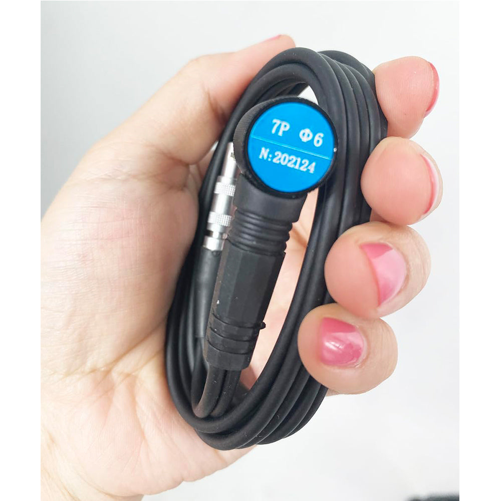 VTSYIQI Portable Ultrasonic Thickness Gauge Sensor N07 7mhz 6mm Standard Probe Transducer for MT150 MT160 MT180 MT190 MT600 MT660 Ultrasonic Thickness Gauge with Measuring Range 0.75-80mm