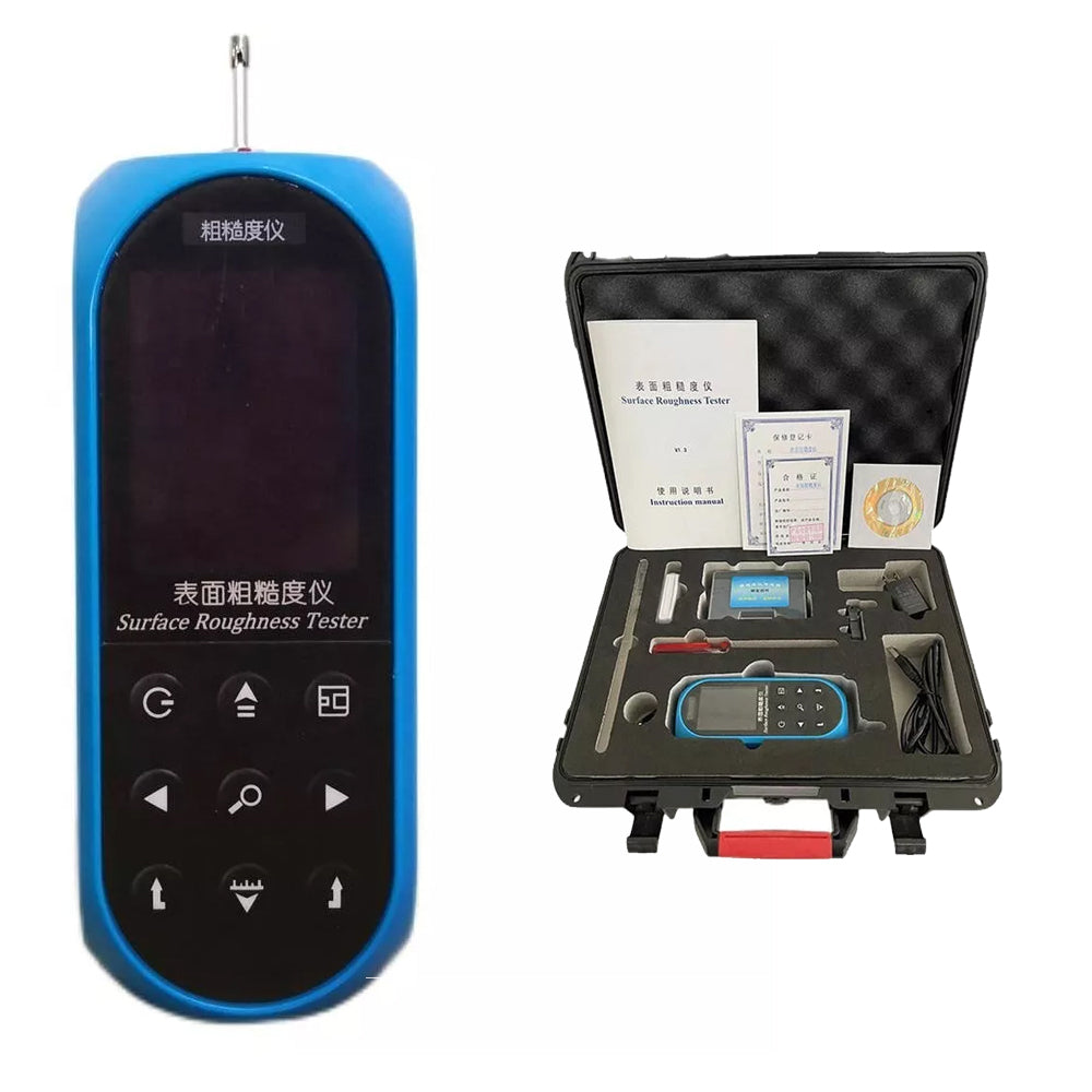 VTSYIQI Surface Roughness Meter Gauge Tester with Parameter Measuring Range Ra, Rq 0.005μm~16μm Rz, R3z, Ry, Rt, Rp, Rv 0.02μm~160μm Rsk 0~100% Rs, Rsm 1mm Rmr(tp) 0~100% Measurement Range Z-axis 160μm X-axis 17.5mm