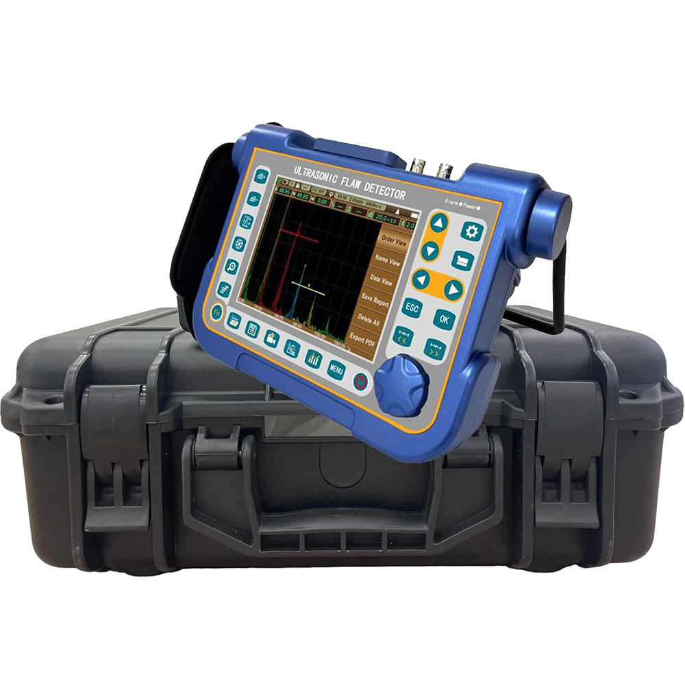 VTSYIQI Digital Portable Ultrasonic Flaw Detector with 1000 Defect Reports | Compatible With Single Dual Angle And Climbing Probes 50Ω~400Ω Adjustable Damping Meets Different Sensitivity Demands