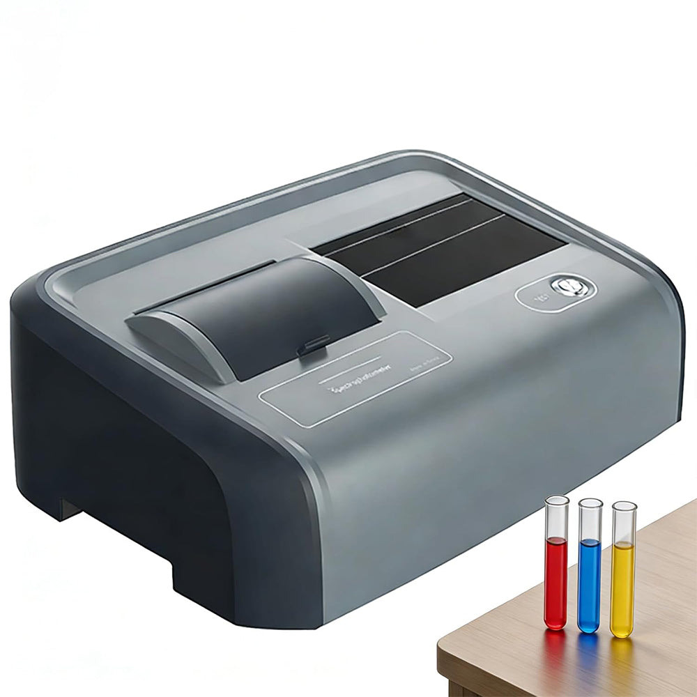 VTSYIQI Transmission Liquid Spectrophotometer High-Accuracy Liquid Colorimeter with 100000 Pieces Data Storage ASTM 360-780nm Φ40mm Integrating Sphere for Beverage Oil Food in Labs Factories Lines