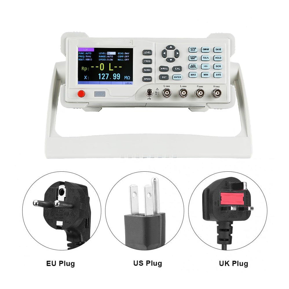VTSYIQI LCR Meter Capacitance Inductance Meter Benchtop LCR Bridge with Frequency (100 120 200 400 800 1k 2k 4k 8k 10) kHz  Inductance Range 0.001μH~9999H Resistance Range 0.0001Ω~99.99MΩ Capacitance Range 0.001pF~9999μF